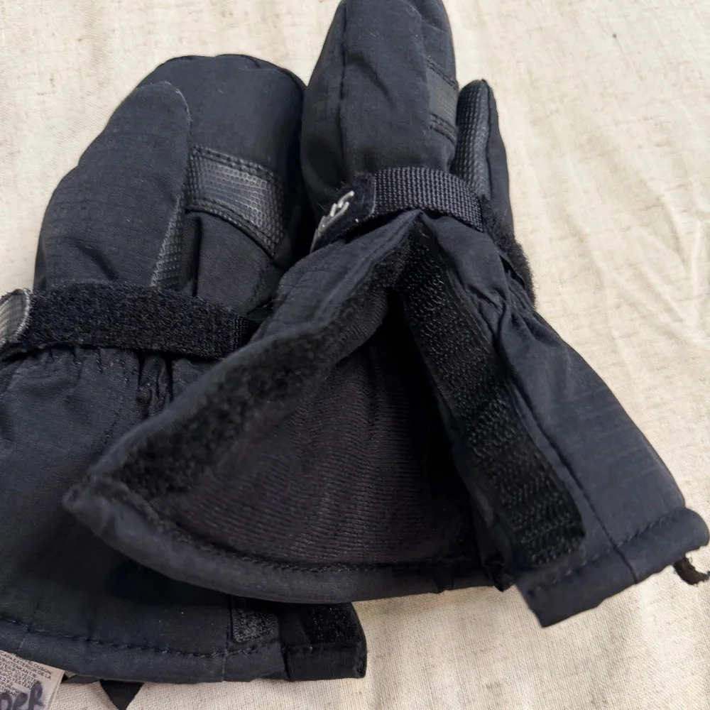Spyder Mittens BLK Velcro sides SMALL